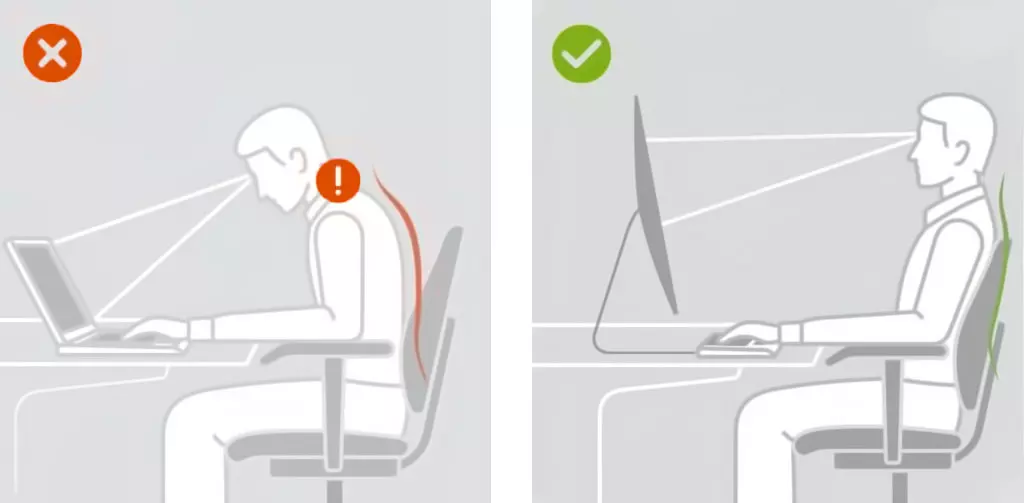 Verticalización de la columna cervical y postura